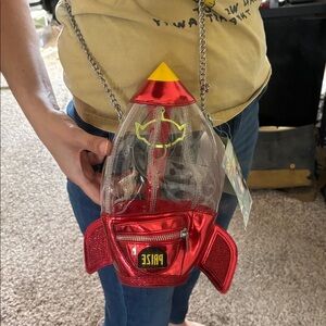 DISNEY PIXAR Toy Story Clear Pizza Planet Spaceship Claw Machine Crossbody Purse
